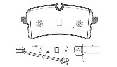 OPEN PARTS bpa150502 -  Комплект тормозных колодок, дисковый тормоз